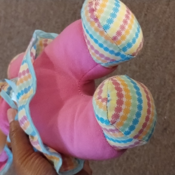Baby's First Giggles 13" Baby Doll Plush Soft Body Pink Girl Baby Doll Lovey - Picture 4 of 15